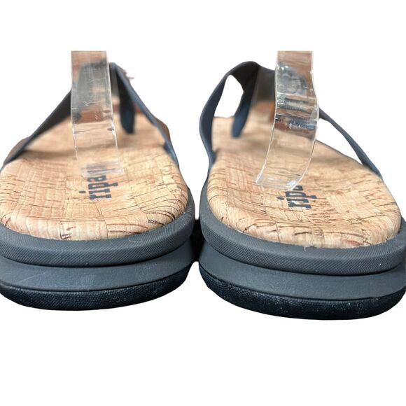 Ripa Flip Flop Sandals Womens 11 Sedona Sandals Brown Cork Comfort Slip On Beach - Picture 9 of 14